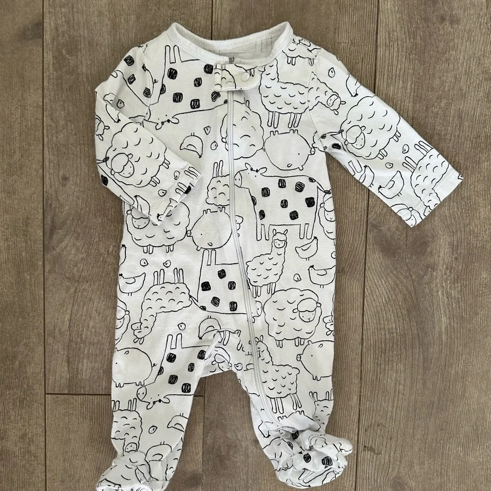 Carter’s 3 month baby boy zip footies